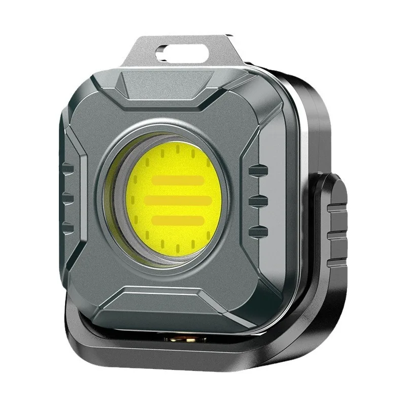 Mini LED Work Light Multifunctional Rechargeable with Buckle Luminous Flashlight Outdoor Camping  Led Keychain Flashlight