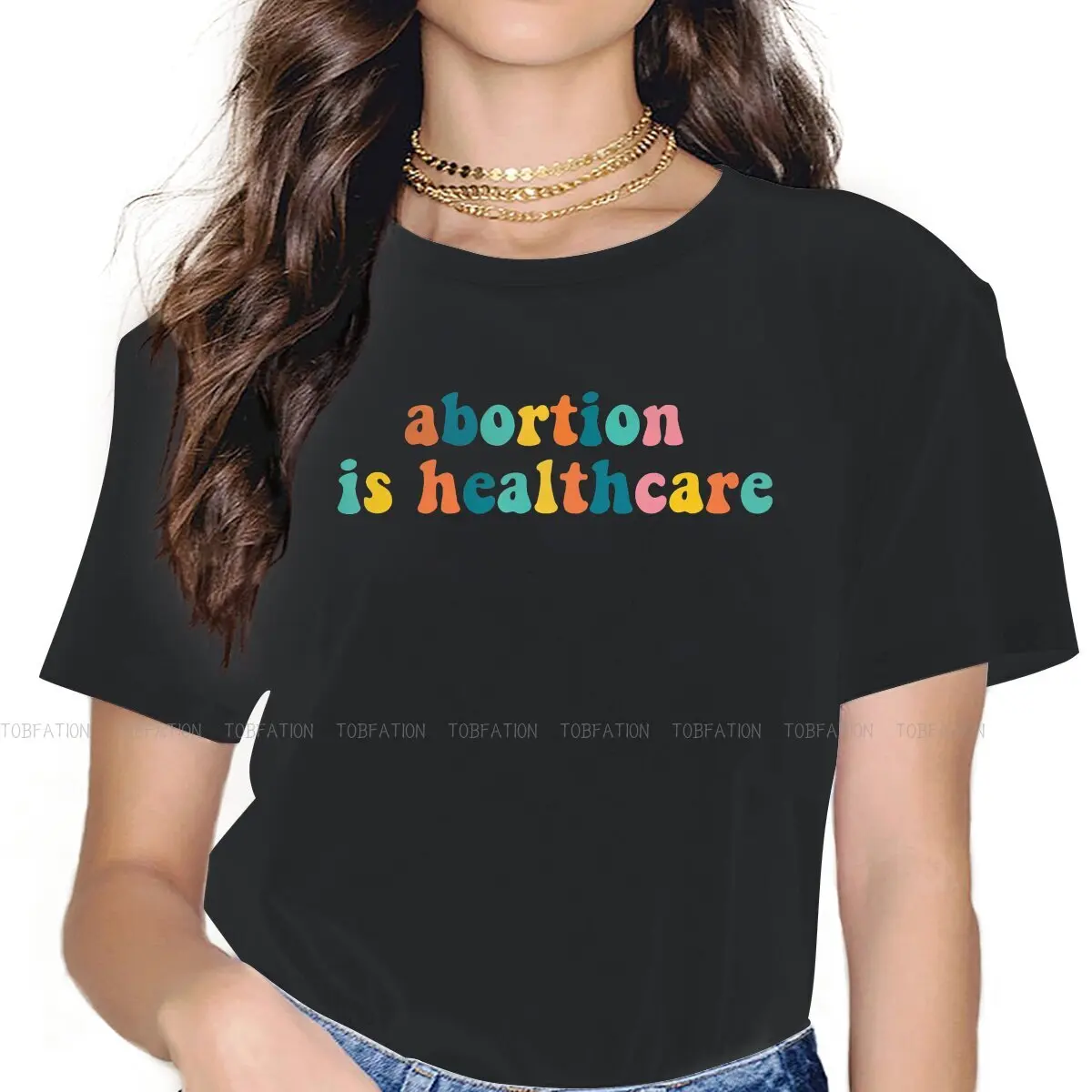 Aborcja to opieka zdrowotna Pro wybór moje ciało mój wybór feministka dopasowanie koszule damskie aborcja prawa kobiety Top kobiecy Blusas