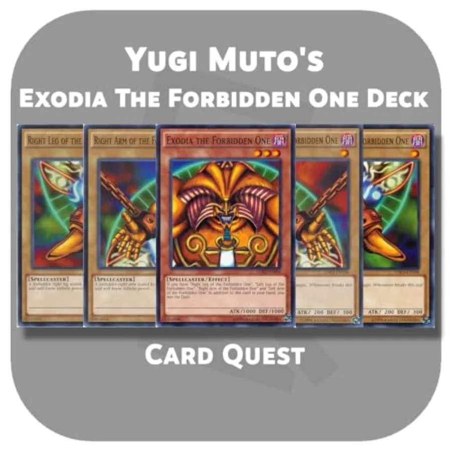 

Complete Custom Deck for YuGiOh Yugi Muto's Exodia The Forbidden One Deck Designed for Competitive Play and Themed Strategy wit