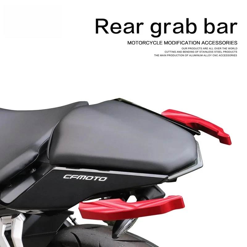 

Хвостовой подлокотник мотоцикла, утолщенная пассажирская ручка для мотокросса, алюминиевый задний поручень с ЧПУ для CFMOTO 250NK 300NK NK250 NK300