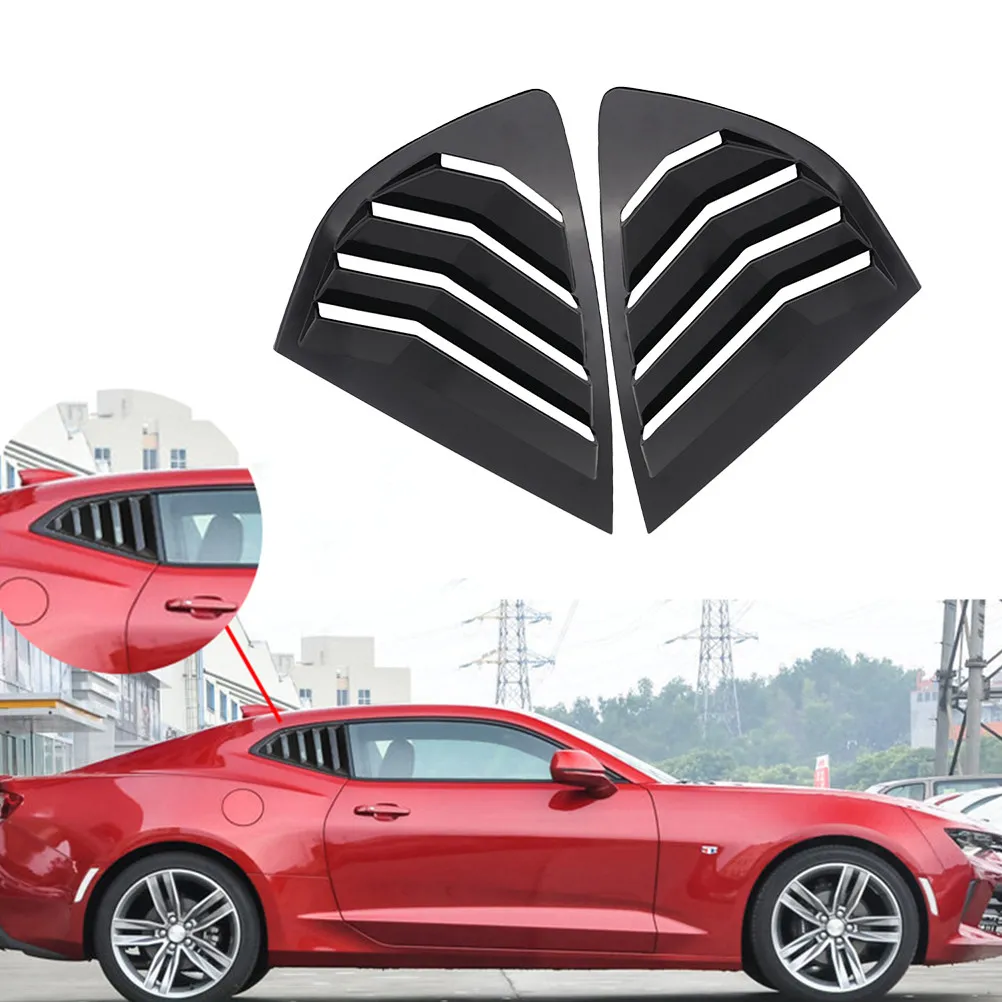 

1Pair High Quality ABS Car Side Louver Trim Rear Window Louvers Cover for Mondeo 13-18 Eye Catching Design Wear Resistant Air
