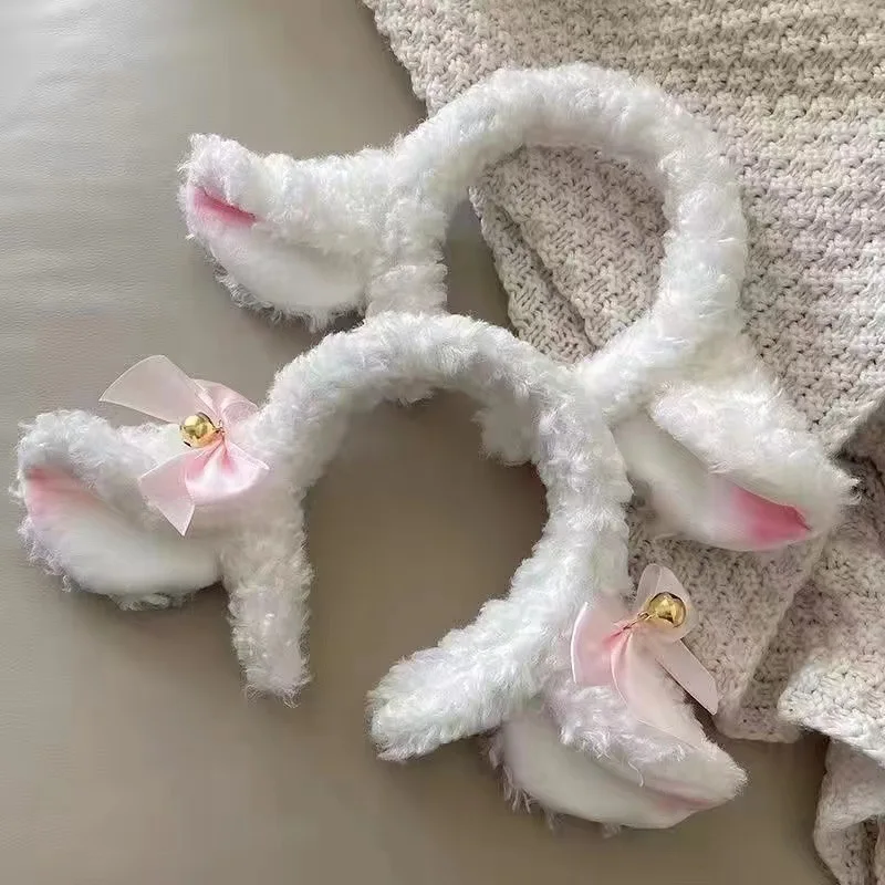 CLISPEED Diadema De Orejas De Cordero De Peluche – Accesorio Ligero Para Disfraces De Oveja, Halloween Y Fiestas Temáticas
