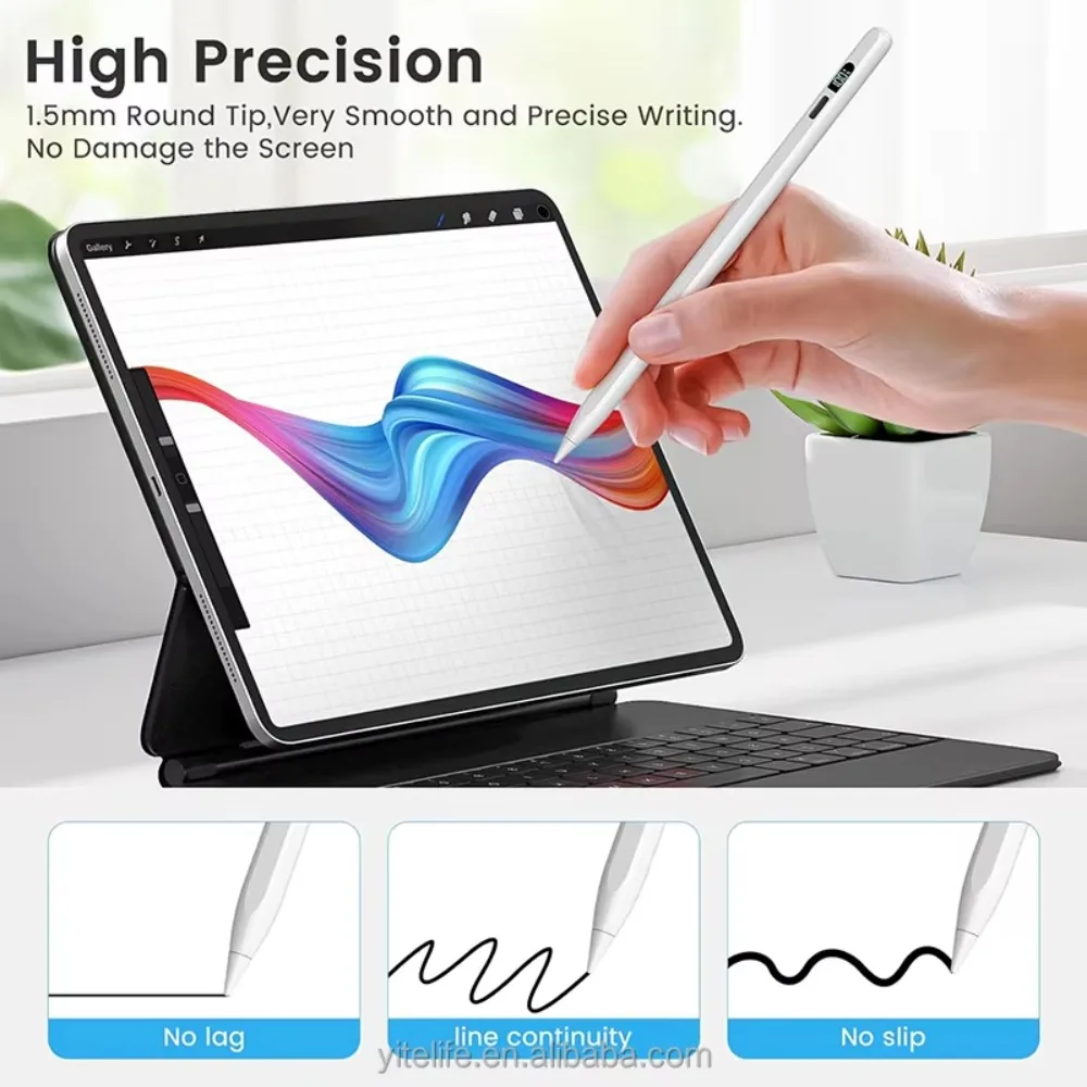 For Apple Pencil For iPad A16 2025 Pro 12.9 Air 13 11 M3 M4 Stylus Pen 10th Generation 10.9 Air 4 5 Mini 6 7 8th 10.2 Touch Pens