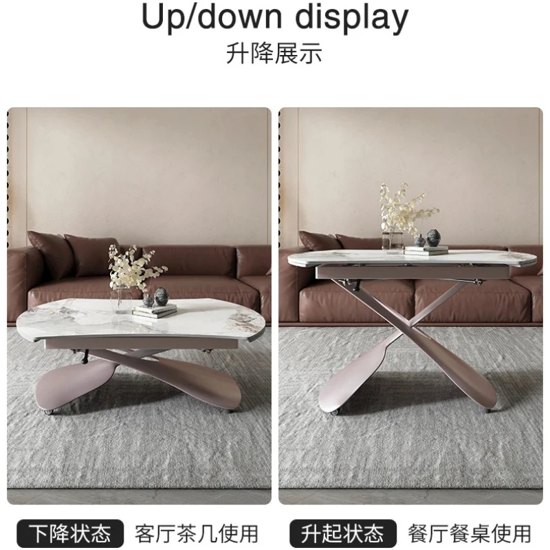 Adjustable Luxury Coffee Tables  Modern Unique Lift Top Coffee Tables Multifunction Foldable Table Basse Furniture Home