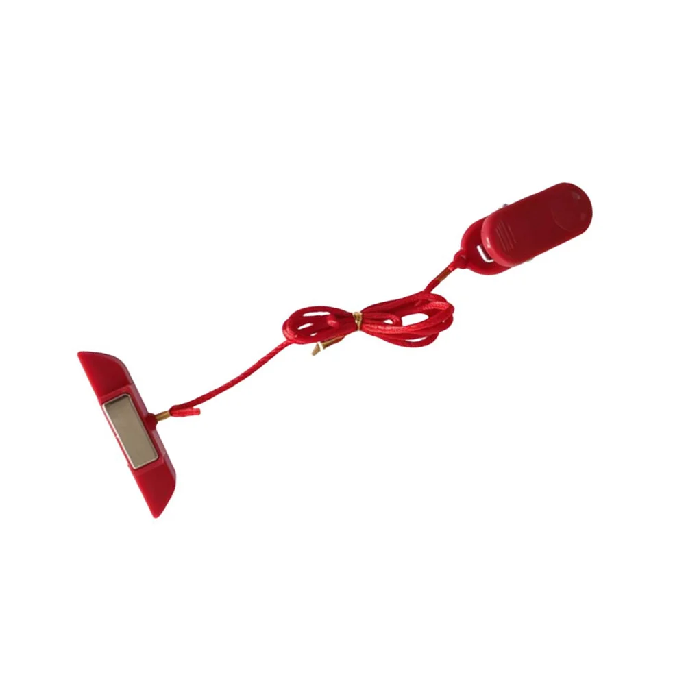 Treadmill Safety Key Stop Switch Trapezoid Sloped Insert 64x15mm Red With Pull Cord Clip For Running Machine Fitness Equipment