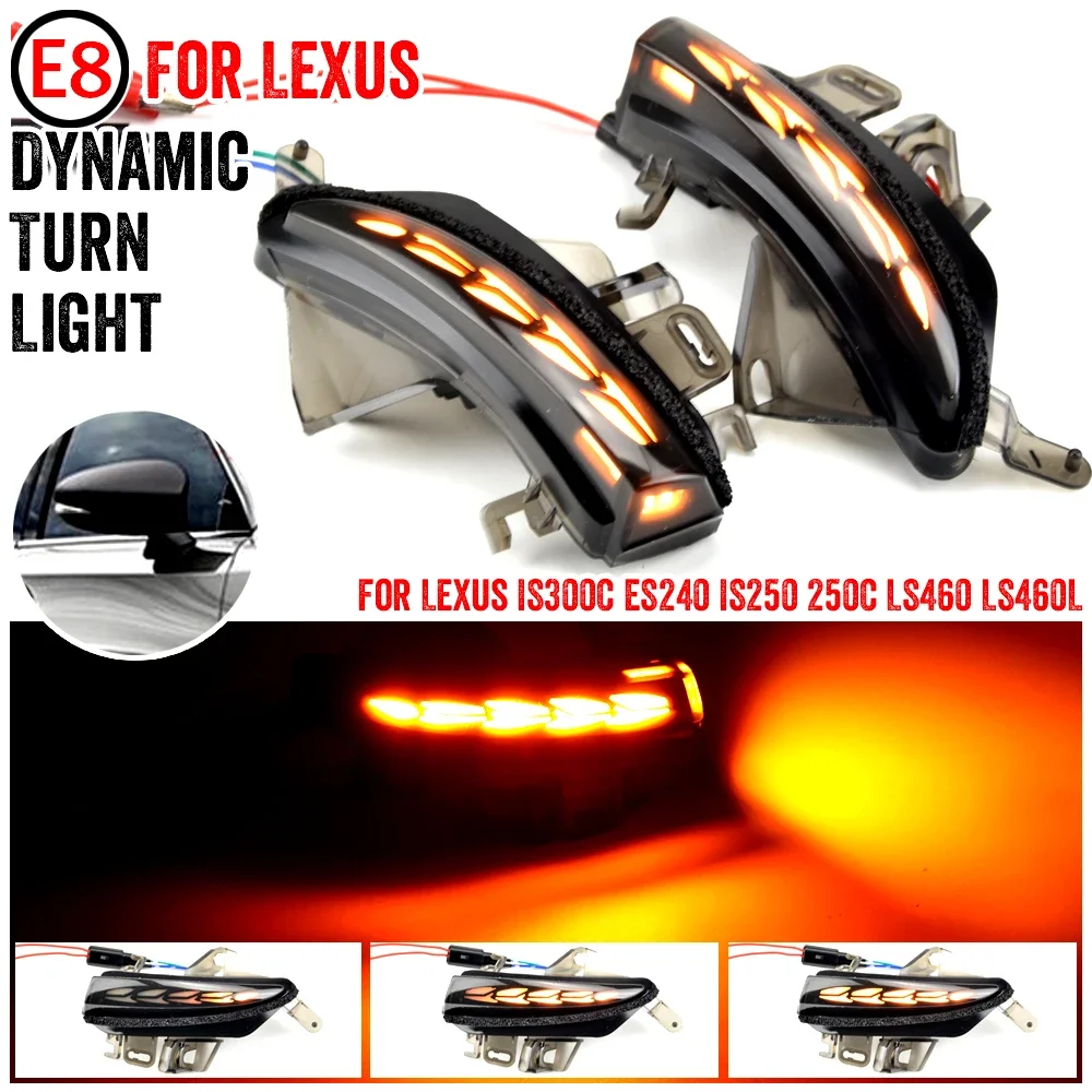 

For Lexus IS200D IS250 IS250C IS300 IS300C ES240 ES350 LS460 Dynamic Indicator Mirror Sequential Blinker Turn Signal Light