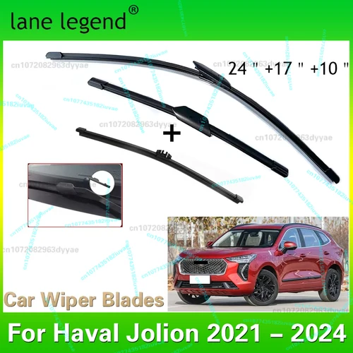 Escobillas de limpiaparabrisas delanteras y traseras para Haval Jolion 2021 2022 2023 2024 Jolyon HEV, accesorios híbridos para parabrisas, cepillos para ventana