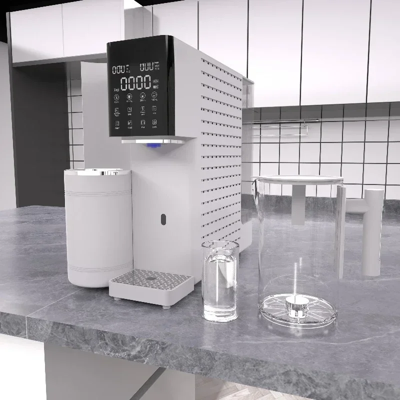 Household hydrogen water generator cold and hot beverage filtration intelligent reverse osmosis water purifier system