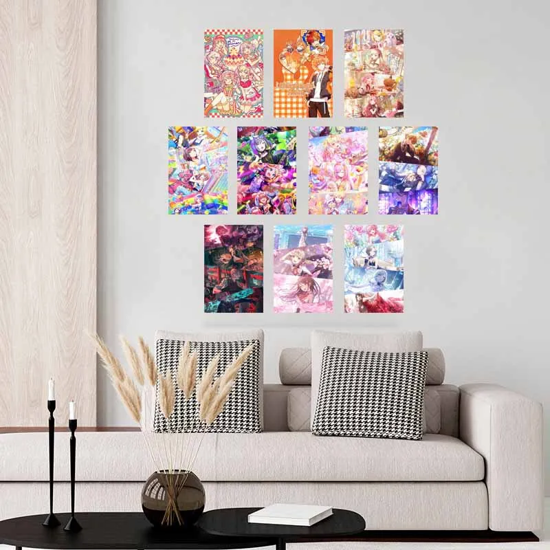 10/30 قطعة مشروع Sekai الفن الملصقات بطاقات الإبداعية غرفة جدار الكولاج عدة DIY بها بنفسك المنزل النوم ديكور التصوير الدعائم خلفية ديكور #4