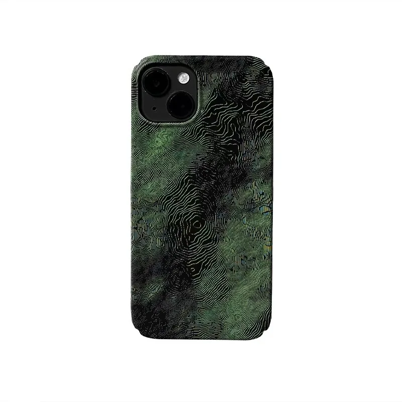 

Ins Green Twisted Thread Phone Case for IPHONE 17 Air 16E 15 PROMAX 14 Plus 13 12 MINI 11 PRO 16Plus XR XS Acrylic Phone Cover