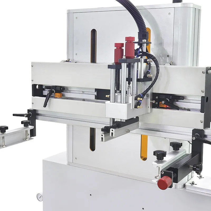 Body heightened T-slot flat screen printing machine, suitable for high-size product screen printing machine