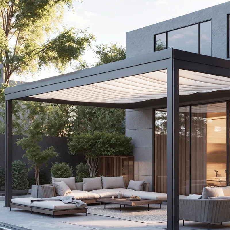 

Wholesale Outdoor Waterproof Pergola Louver Roof System Garden Aluminium Pergola