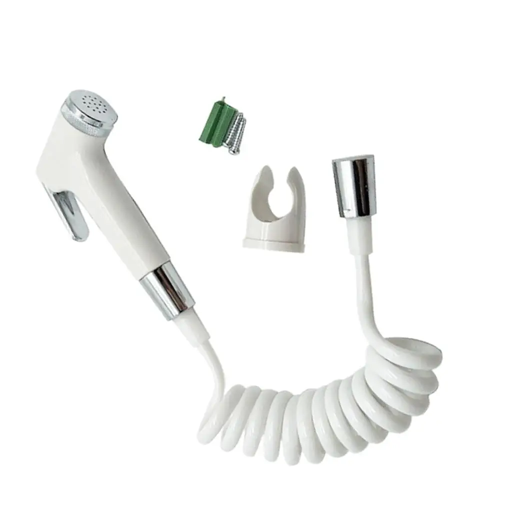 Hand Held Douche Bidet Spray High Pressure Toilet Shower Head Set for Pet Baths and Baby Diapers