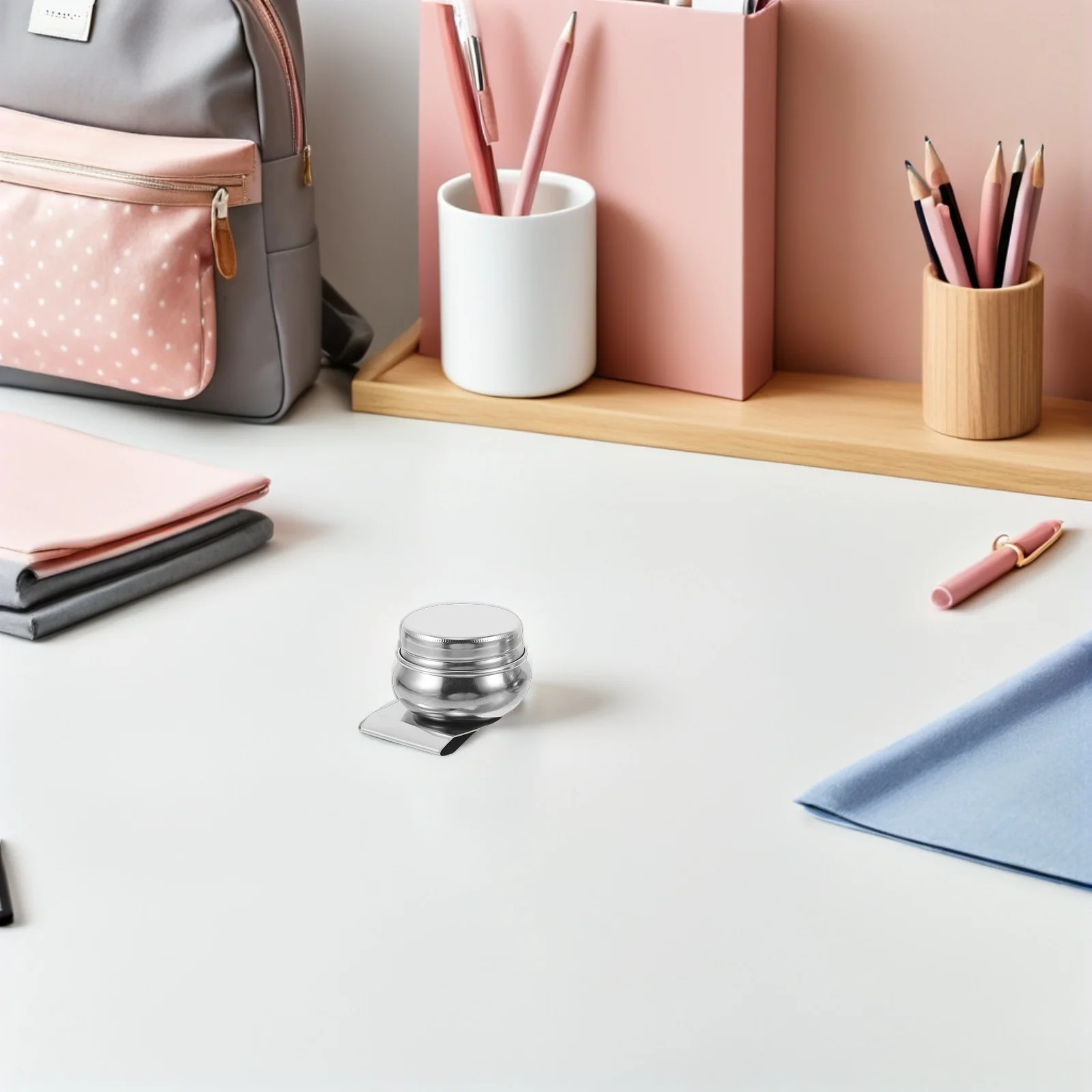 3 قطعة فرشاة طلاء من الفولاذ المقاوم للصدأ وعاء غسيل 4.5X4.5X2.5Cm لوحة كوب مع مشبك لفناني الرسم الزيتي في الهواء الطلق #5