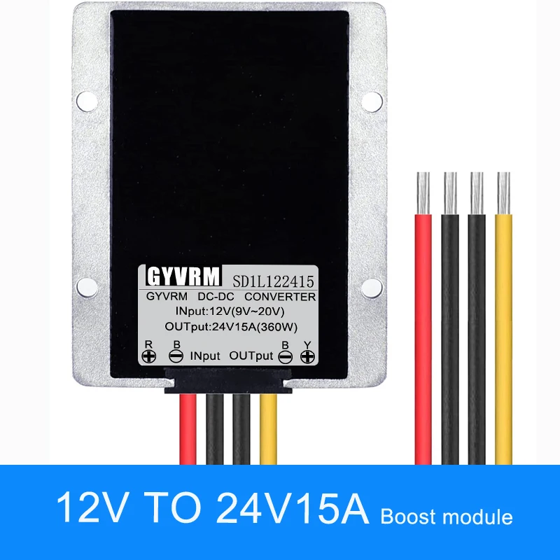 DC DC Converter 12V to 24V 20A 480W Boost Module 9-20V to 24V Boost Converter 12 to 24 Voltage Converter Boost Module 12V 24V image 3
