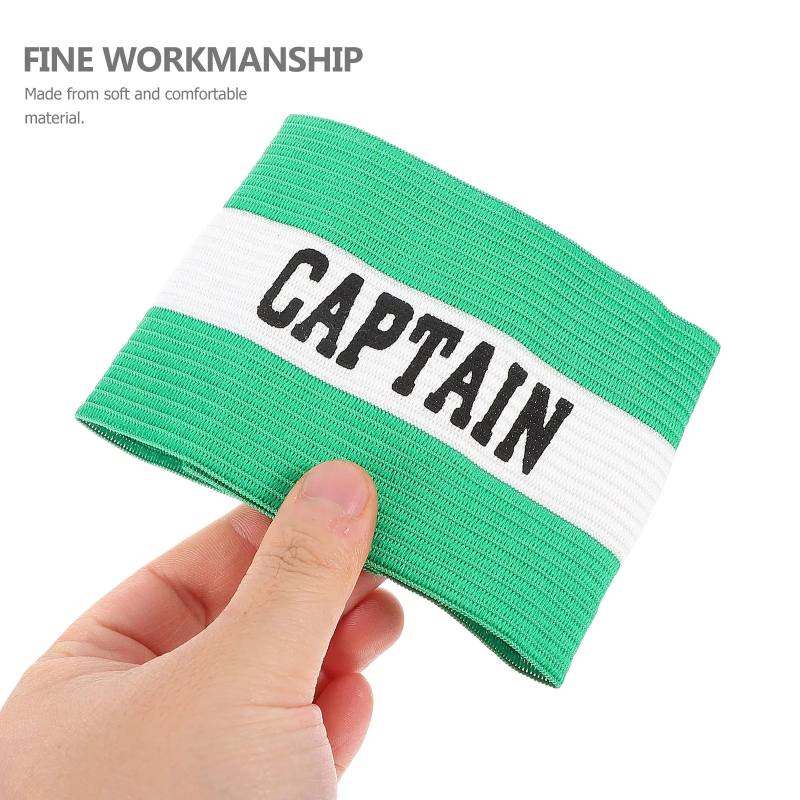 Adjustable Elastic Soccer Captain Armband Football Team Leader Arm Band Youth Adult Wear Resistant Versatile Colored Captain