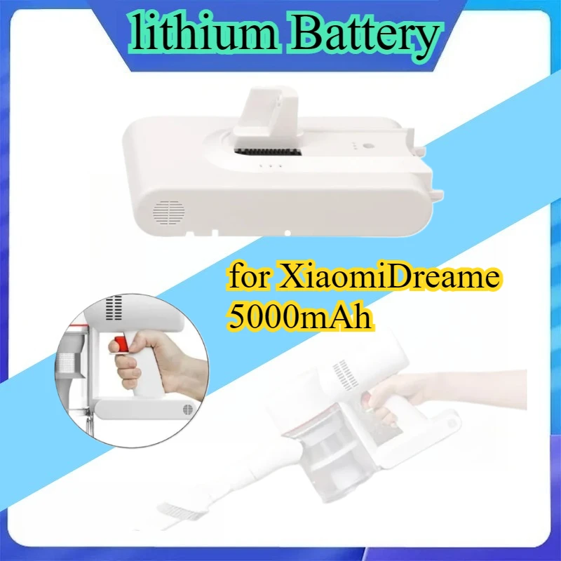 (5000mAh)Replacement Vacuum Cleaner -Spare Battery for Xiaomi Dreame V8,V9,V10,V10Pro,VVN3,VVN4,VVN5,XR Lithium Ion Battery