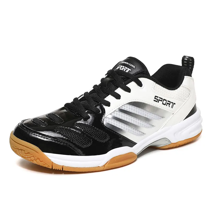 Chaussures de badminton respirantes pour hommes, chaussures de volley-ball coordonnantes, baskets de tennis de qualité, chaussures de tennis pour hommes, grande taille 38-48, nouveau