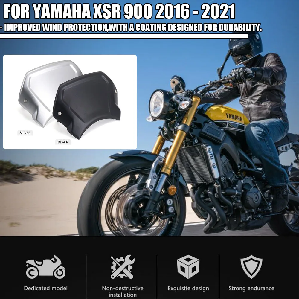 NEW Motorcycle Frontal Plate WindScreen Windshield Deflector For YAMAHA XSR900 XSR-900 2016-2021 XSR 900 2017 2018 2019 2020