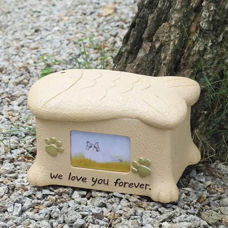 Cremation Pet Urn for Dog and Cat Ashes, Eco-Friendly Resin Memorial Cremation, High Quality