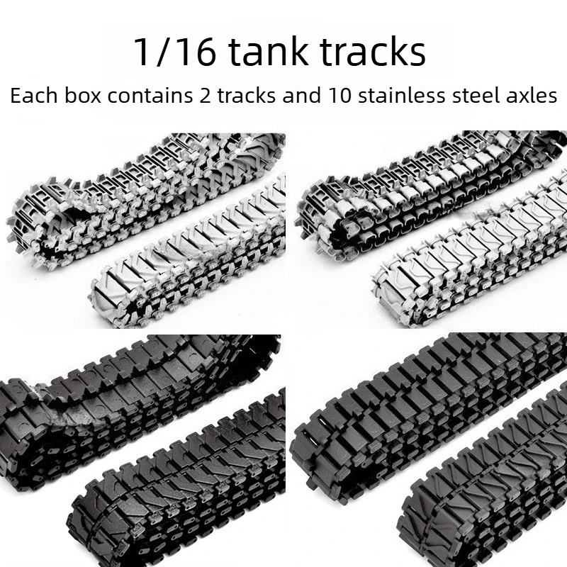 1/16 RC Heavy Tank Parts Metal Track Accessories Simulation Tank Model Toy Car Upgrade and Modification Parts