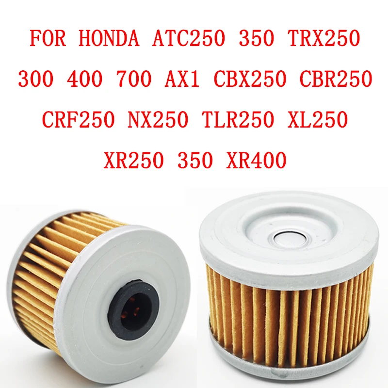 Oil Filter For Honda ATC250 350 TRX250 300 400 700 AX1 CBX250 CBR250 CRF250 NX250 TLR250 XL250 XR250 350 XR400