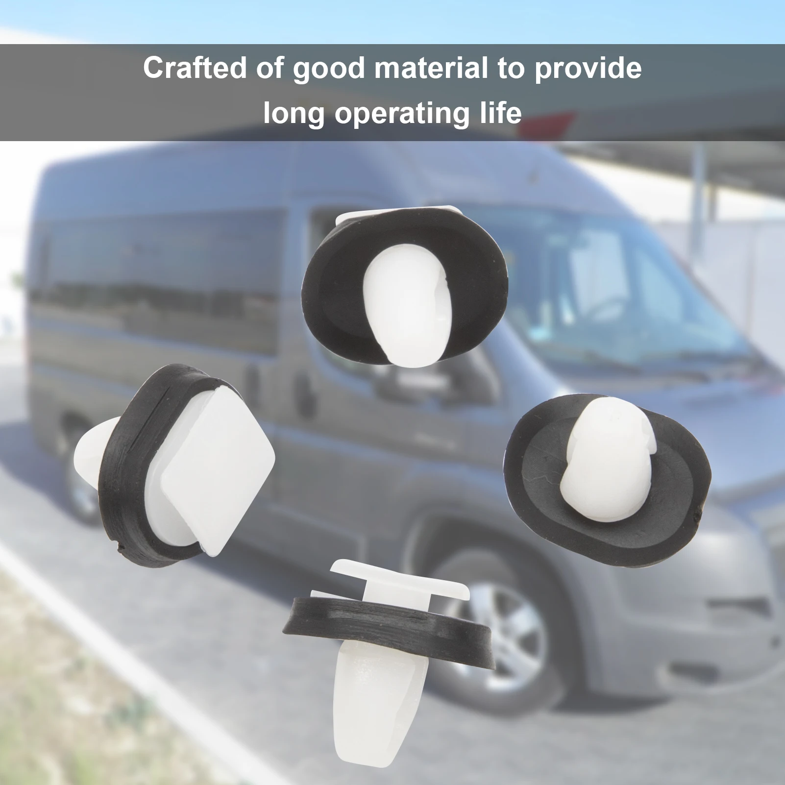 50 PCS Relay Exterior Side Moulding Lower Plastic Car Door Trim Panel Clips Kit For Citroen JUMPER Fiat Ducato Peugeot Boxer