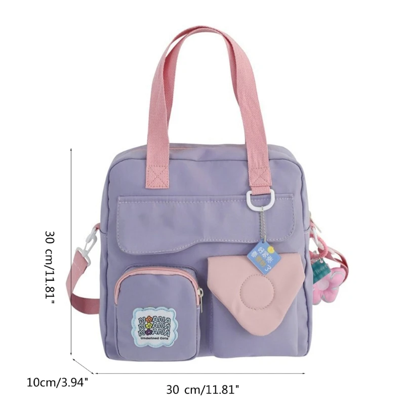 Mochila estilo coreano, bolsos hombro KawaiiCrossbodyBookbags para chica, bolso mensajero para estudiante,