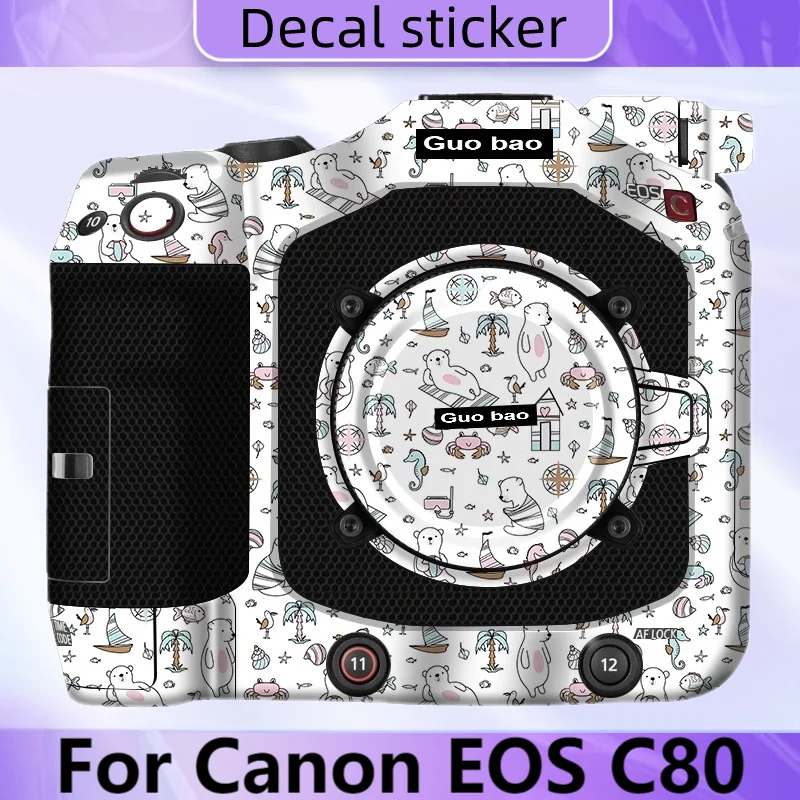 

Customized Sticker For Canon EOS C80 Decal Skin Camera Vinyl Wrap Film Anti-Scratch Protector Coat EOSC80