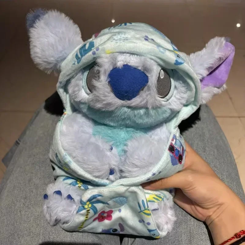 Disney Swaddle niemowlę Stitch wypchana pluszowa zabawka lalka Cartoon Anime rysunek rzuć poduszka dekoracja pokoju prezenty urodzinowe dla dzieci