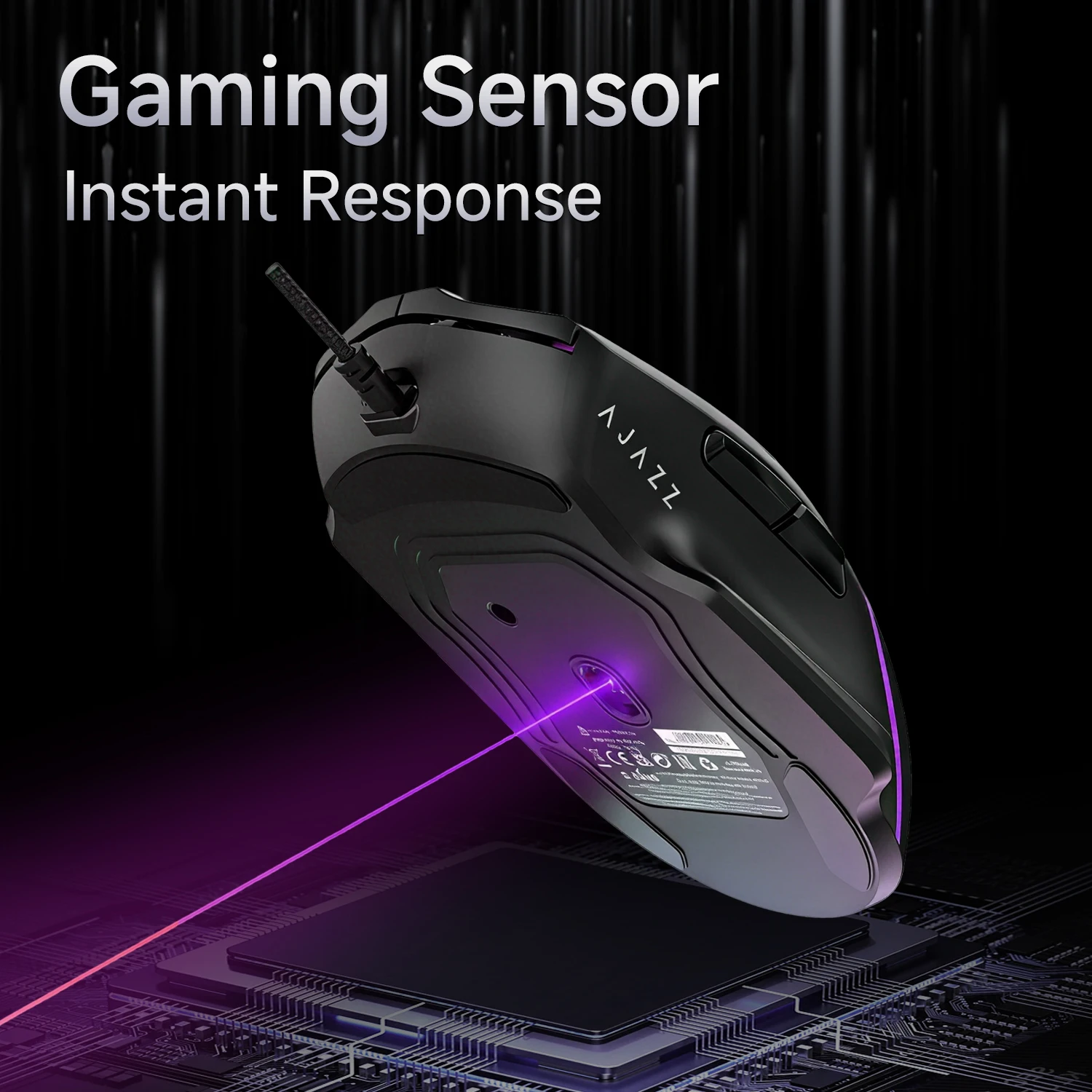 Ajazz AJ039 V2 Wired Mouse Gaming Sensor Breathing Lighting