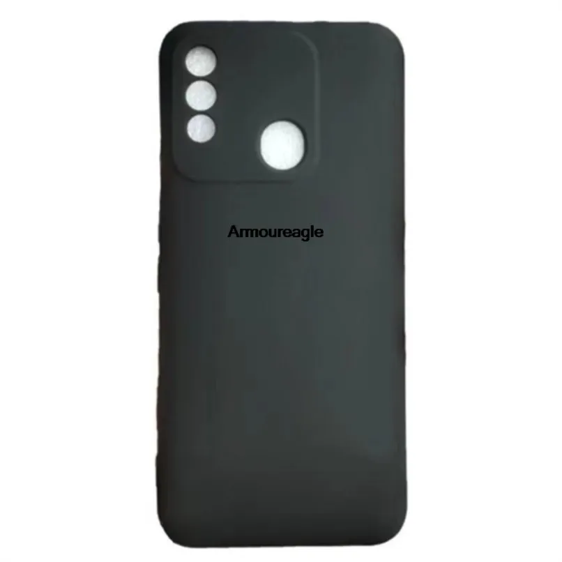 

Черный матовый мягкий чехол из ТПУ для телефона Tecno Spark 8t, защитный экран