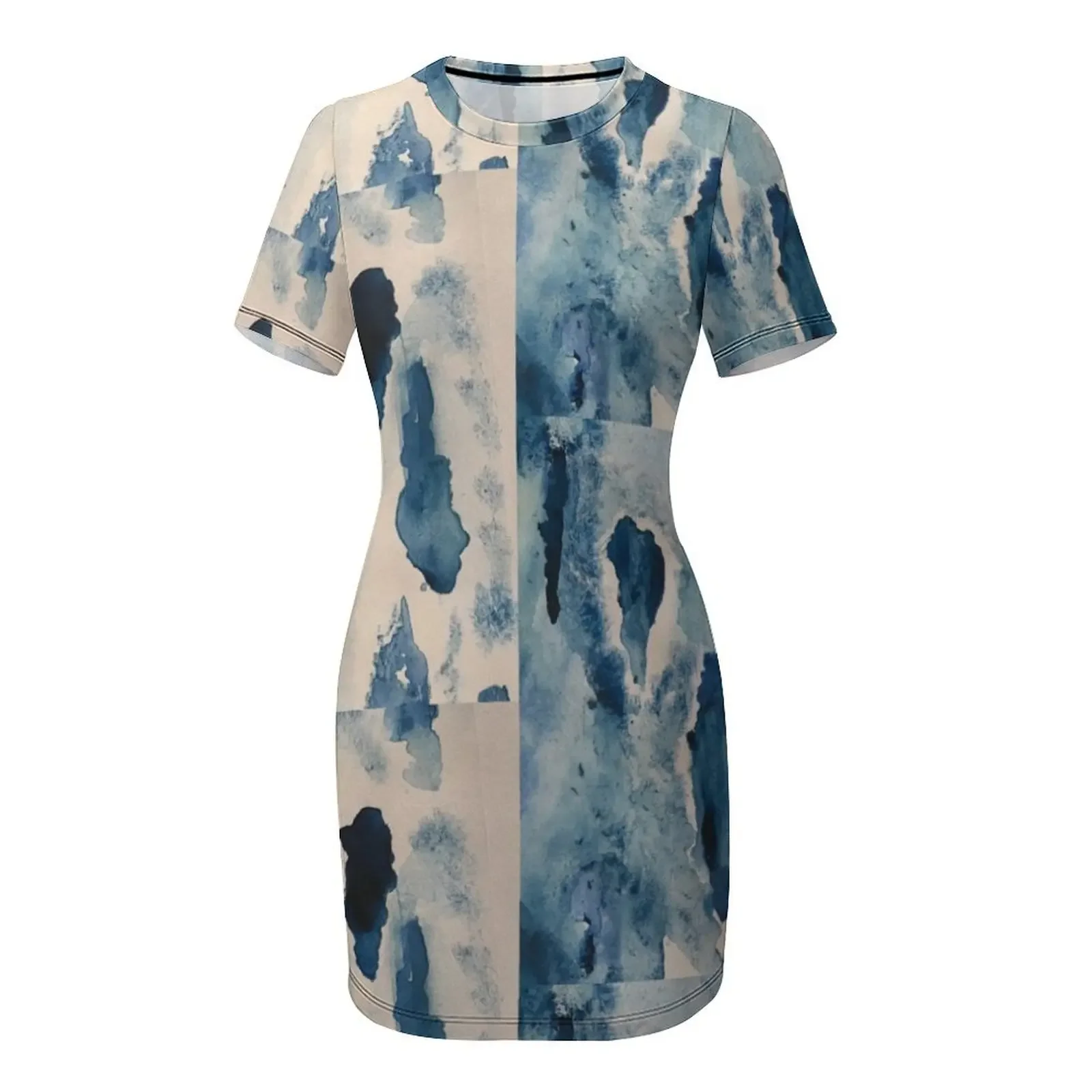 Tears Short-Sleeved Dress woman dress dress party evening elegant luxury celebrity woman Dresses