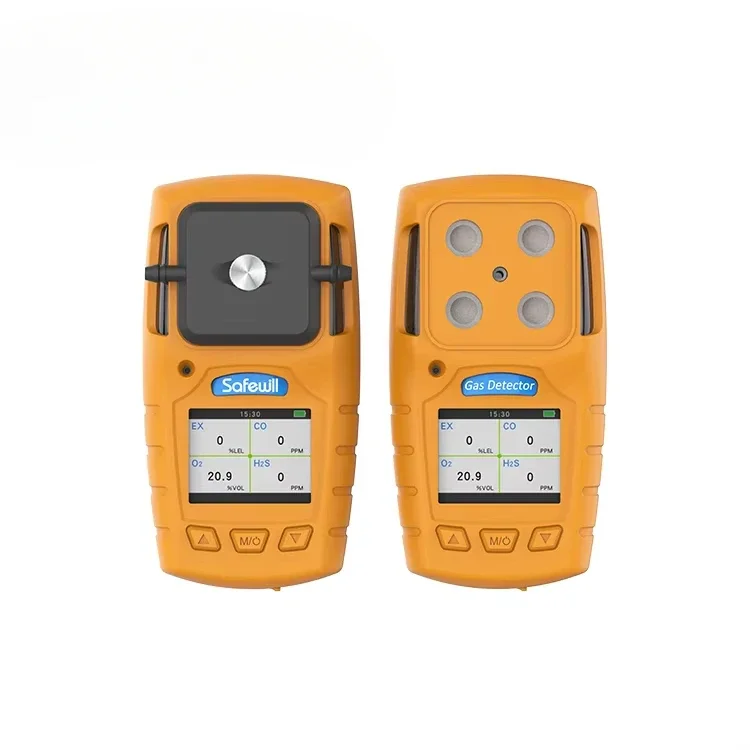 Safewill High Quality Gas Sensor Portable  Gas Monitors Optional EX CO H2S O2 Natural Diffusion Multi Gas Detector Without Pump