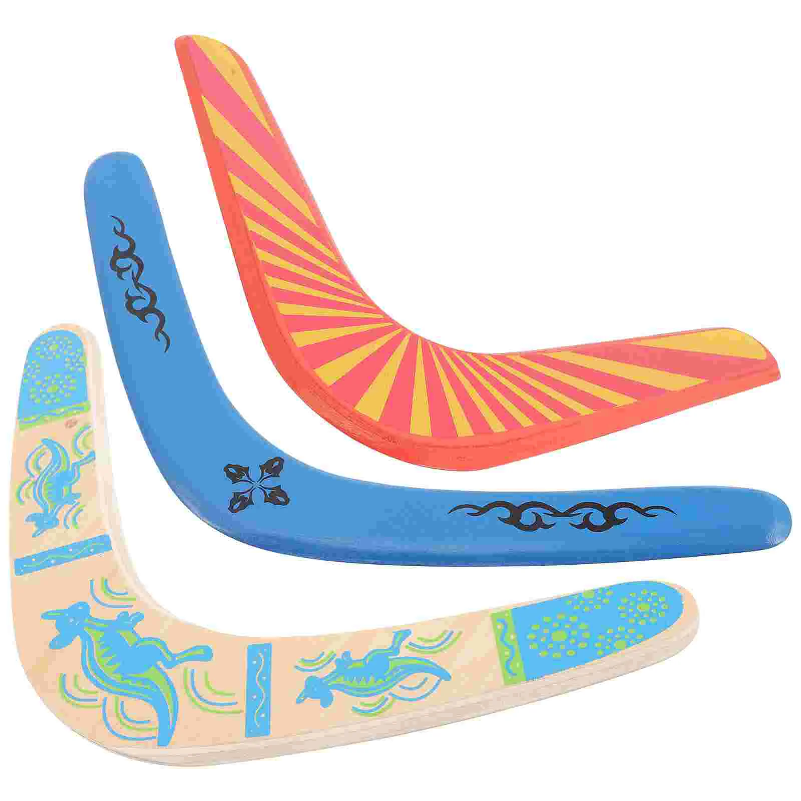 

3 Pcs Childrens Children’s Wooden Kids Flying Outdoor Major Flight Sports