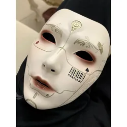 Cyberpunk Mask for Men Fairy Women Full Face Mask Ball Cosplay Carnaval Party Fancy Dress Masquerade Pops Antique Art Mask Gift