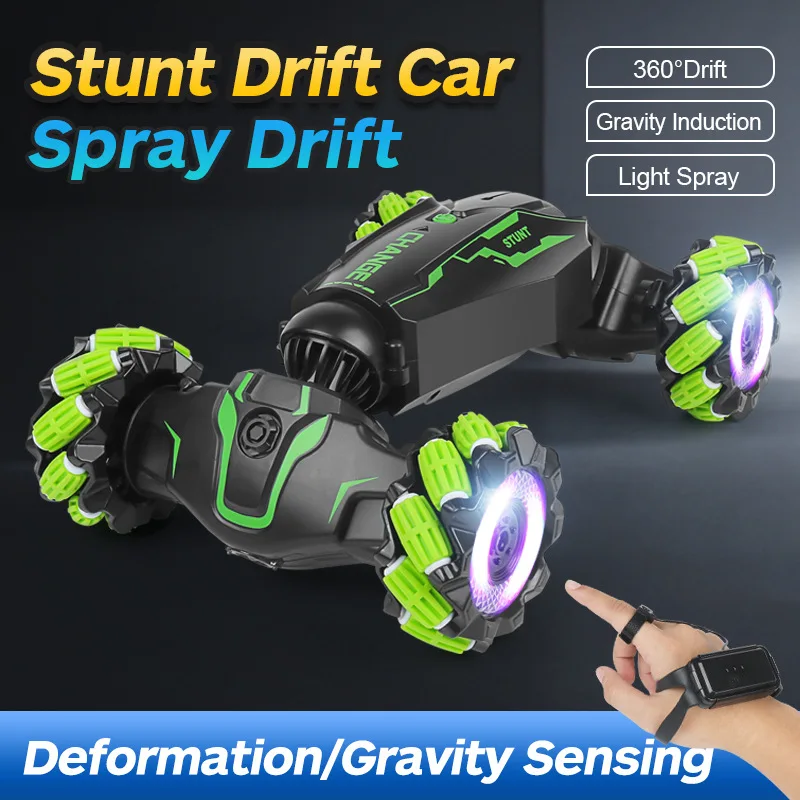 Remote Control Twist Car Light Spray Gesture Sensing Climbing Off-Road Vehicle Sideways Drift Stunt Boy Toys Children's Toys