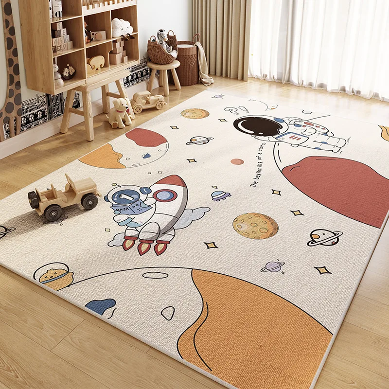 Baby crawling mat thickened crystal fleece baby living room home crawling mat folding unscented toddler floor mat