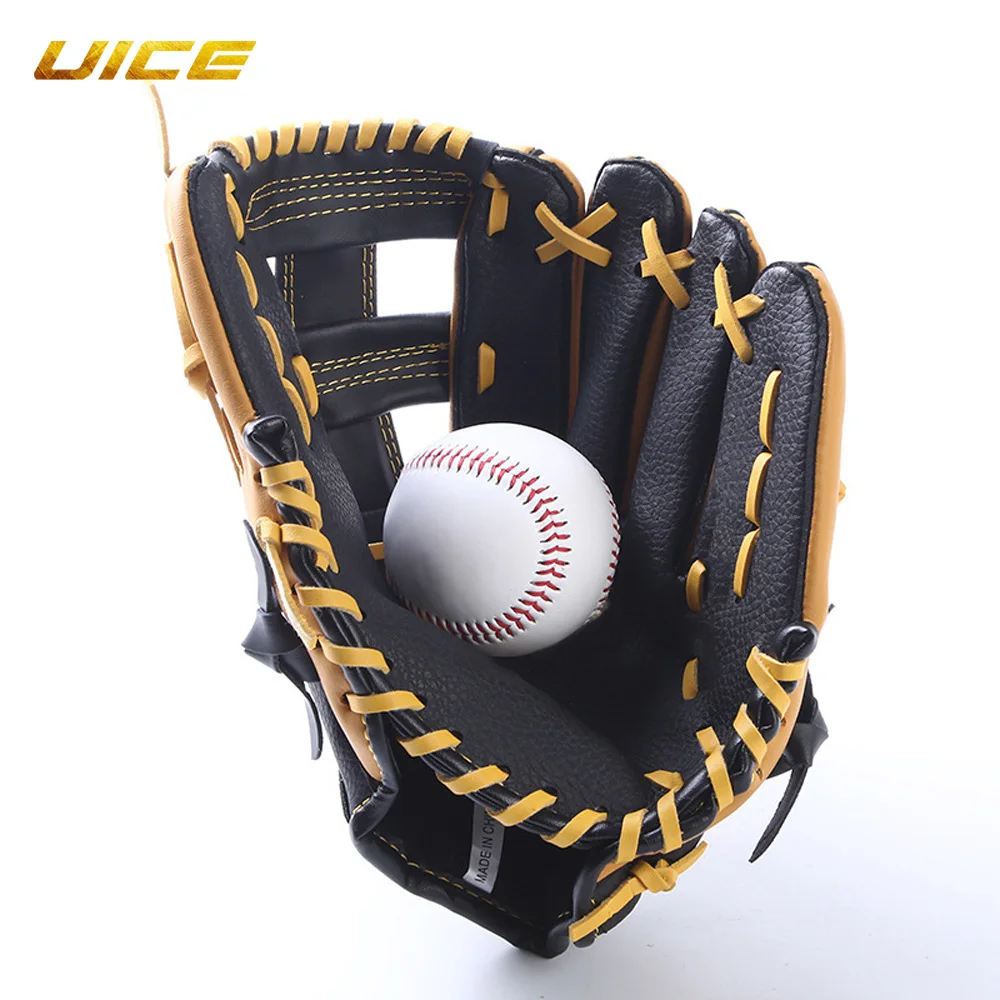 

Professional Baseball Gloves 11.5/12.5inch Youths Adults Genuine Leather Baseball Mitt Gear Softball Training Catcher Gloves