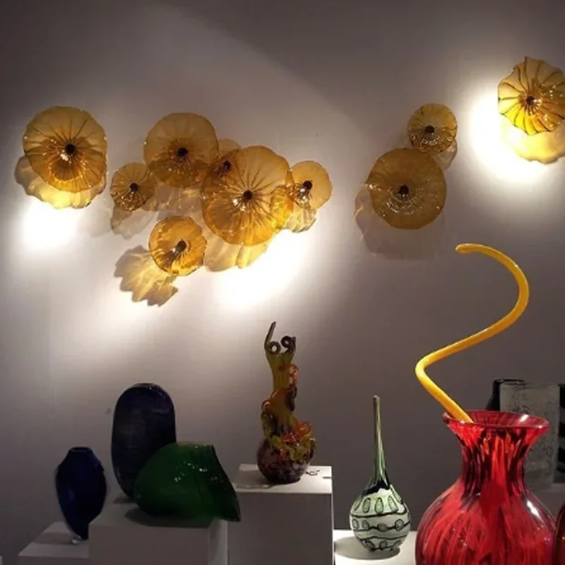 Incredible Hand-Blown Glass Decorative Pieces Hand Blown Wall Glass Plates