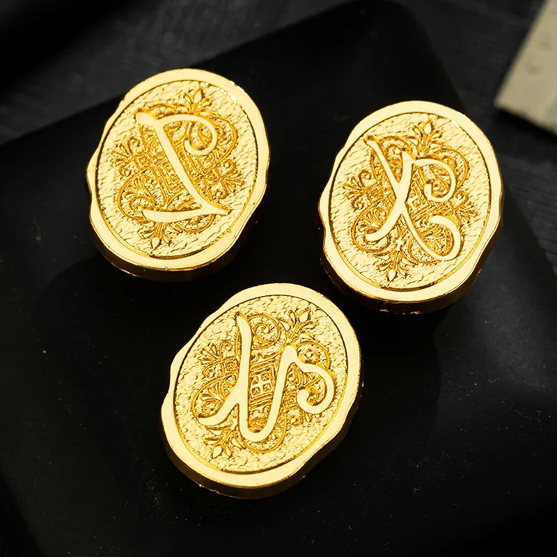 1Pcs Wax Seal Stamp Embossed Metal Head European 26 Optional Letter Fire Paint Seal For Cards Envelopes Wedding Invitations