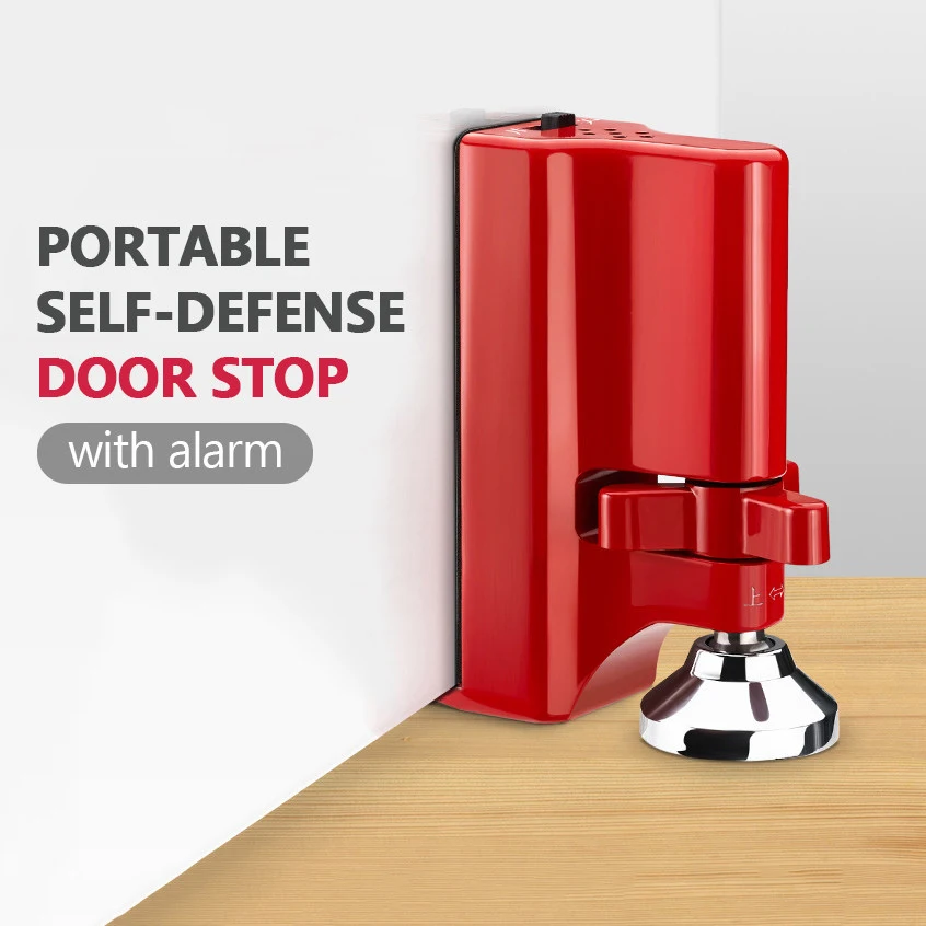 ADEA Portable Door Lock Stop Travel Accommodation Security Device Self-Defense Stopper - Compact Size for On-the-Go Safety