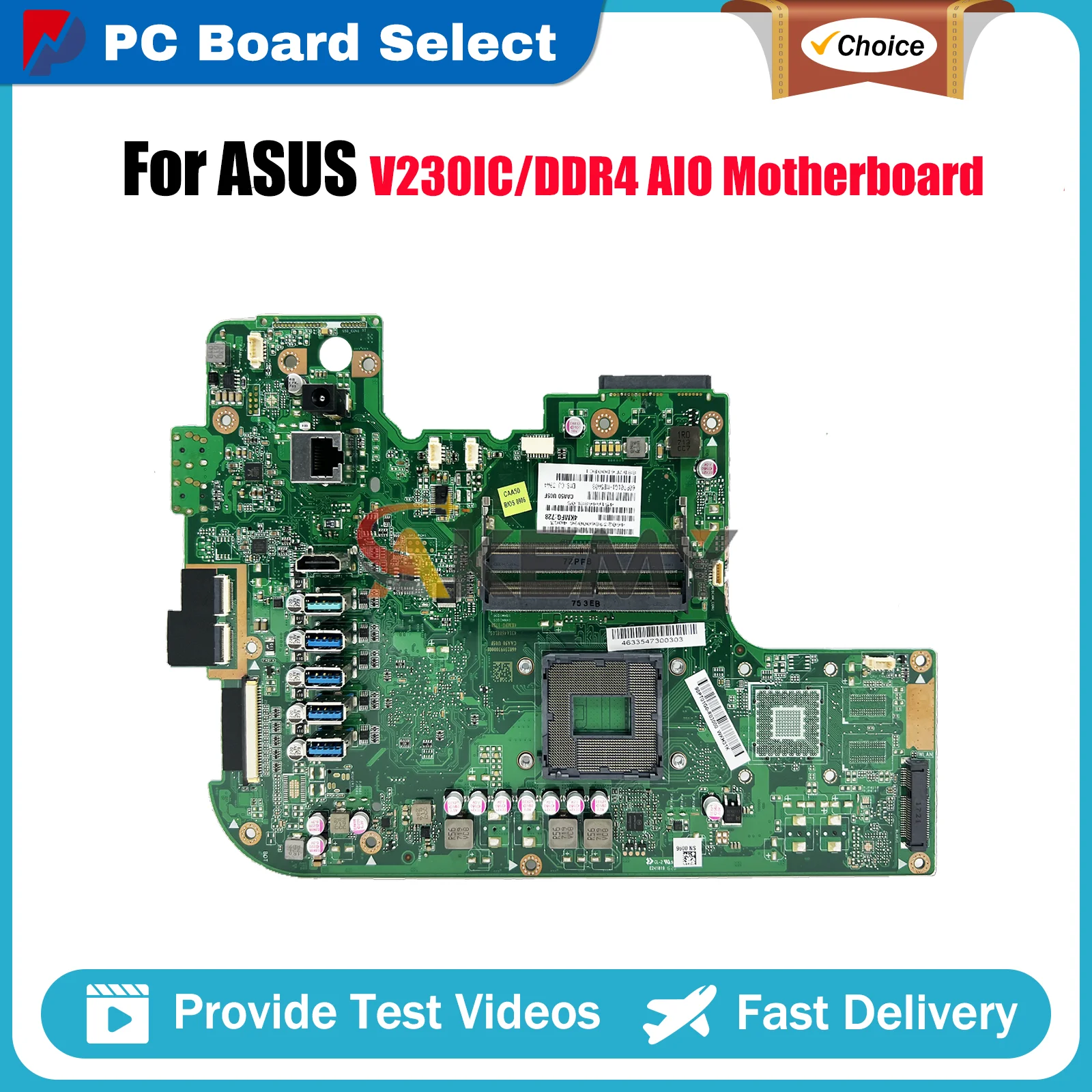 

V230IC/DDR4 Motherboard For ASUS Vivo AiO V230IC V230I V230IA Mainboard This item is in stock 100% tests OK fast shipping