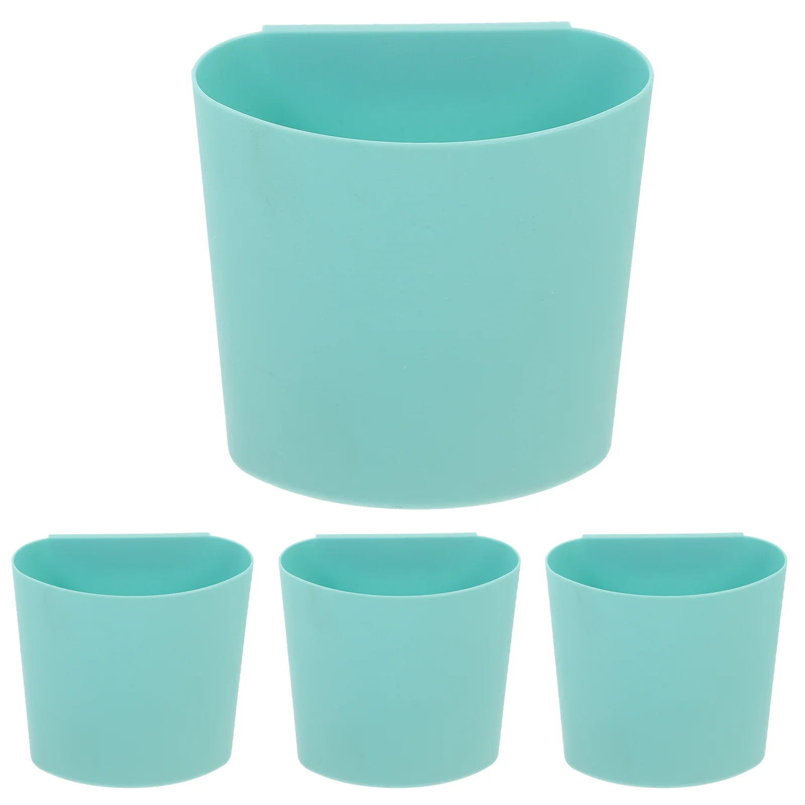 

4 Pcs Hanging Basket Storage Waste Bucket Cups for Rolling Cart Small Trash Can Holder Bin Sundries Household Crate