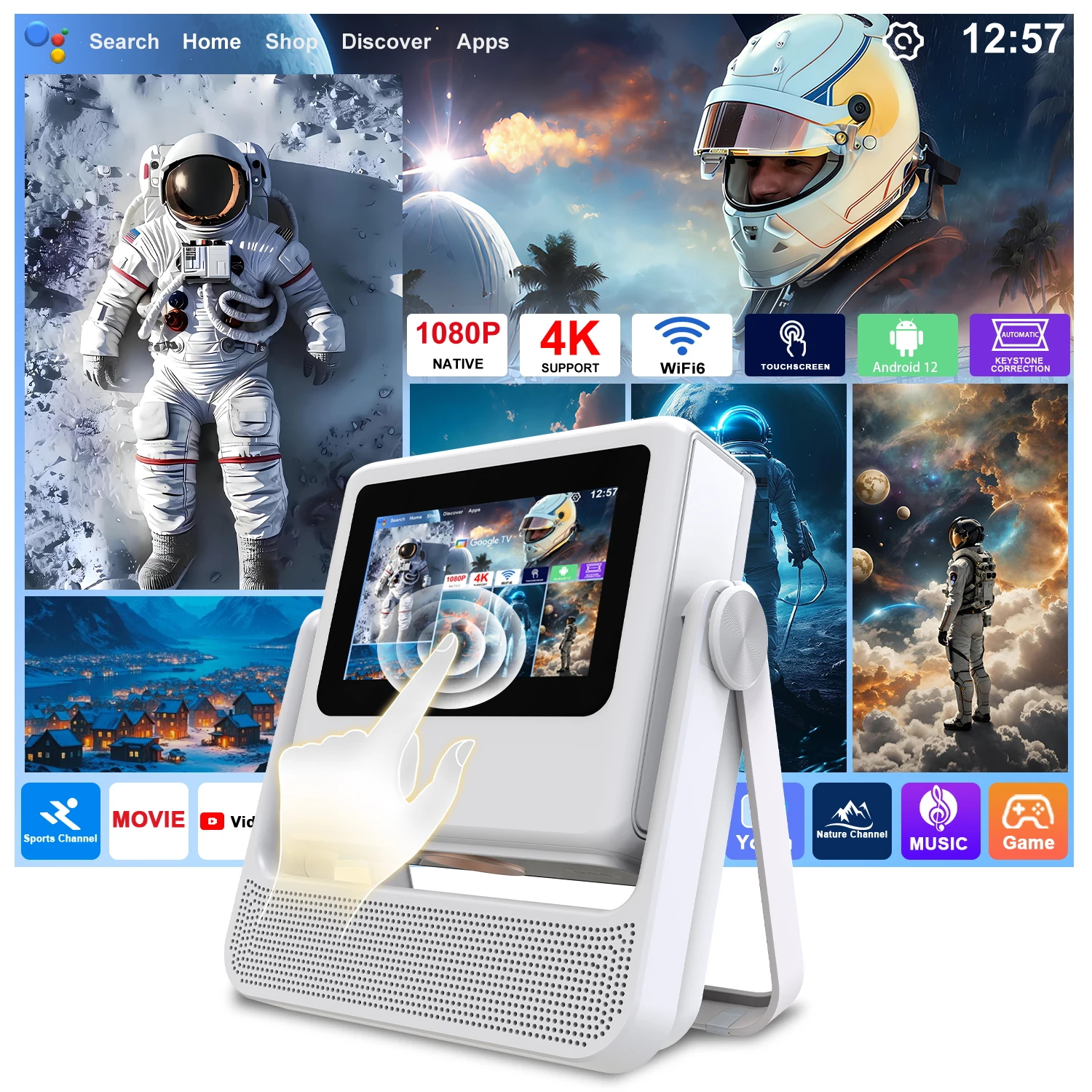 Home Cinema Gifts - 7 İnç Android 12 Projektör 180