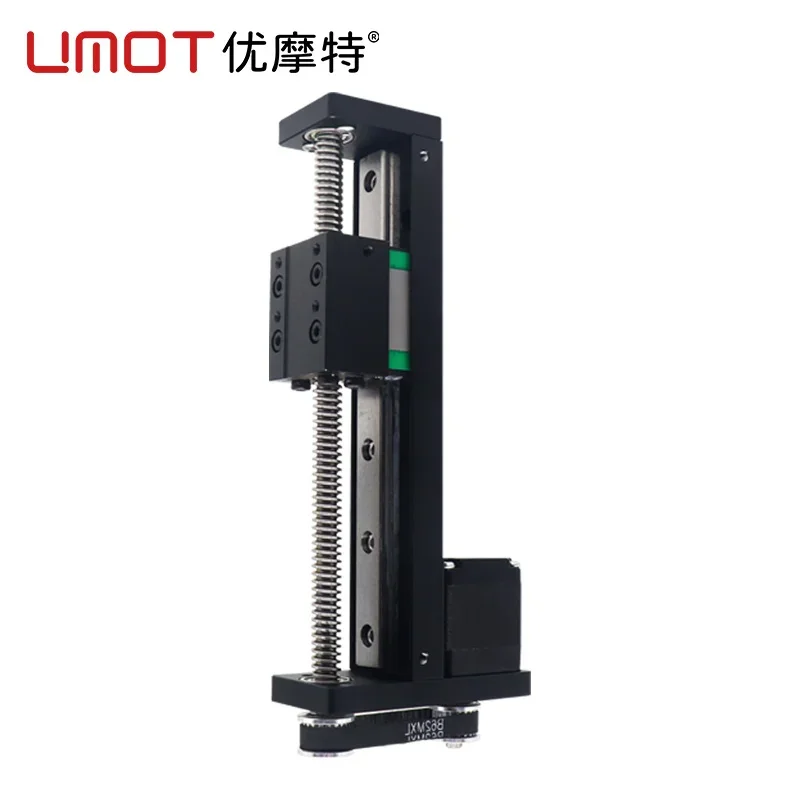 UMOT 100mm Travel 65mN.m 0.95A Cnc Single-Axis Linear Motion Robot Nema 11 Stepper Motor Down Installed Linear Stage Guide Rail