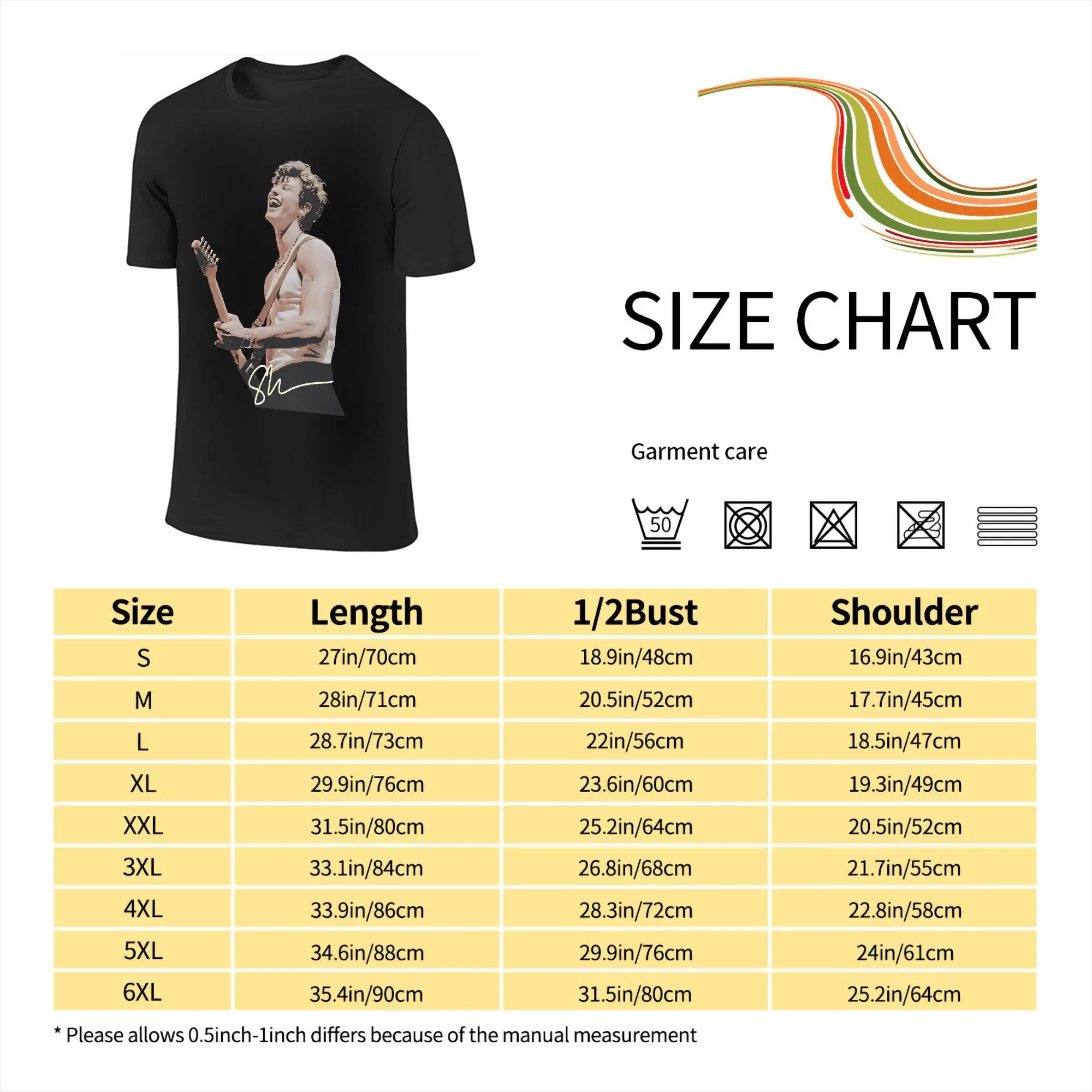유머 Shawn Mendes 온 더 로드 어게인 투어 2025 남성용 티셔츠 O넥 100% 코튼 티셔츠 반팔 티셔츠 플러스 사이즈 탑
