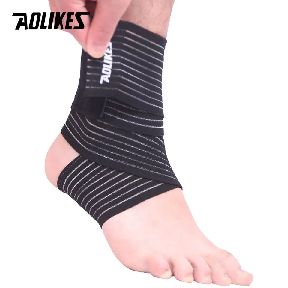 AOLIKES 1PC 40-180CM Elastic Bandage Compression Knee Support Sports Strap Knee Protector Bands Ankle Leg Elbow Wrist Calf Brace