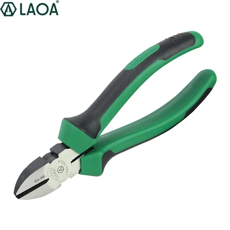 LAOA 8inch Industrial Wire Cutters Cr-Ni Needle Nose Pliers Electrician Tools Diagonal Plier