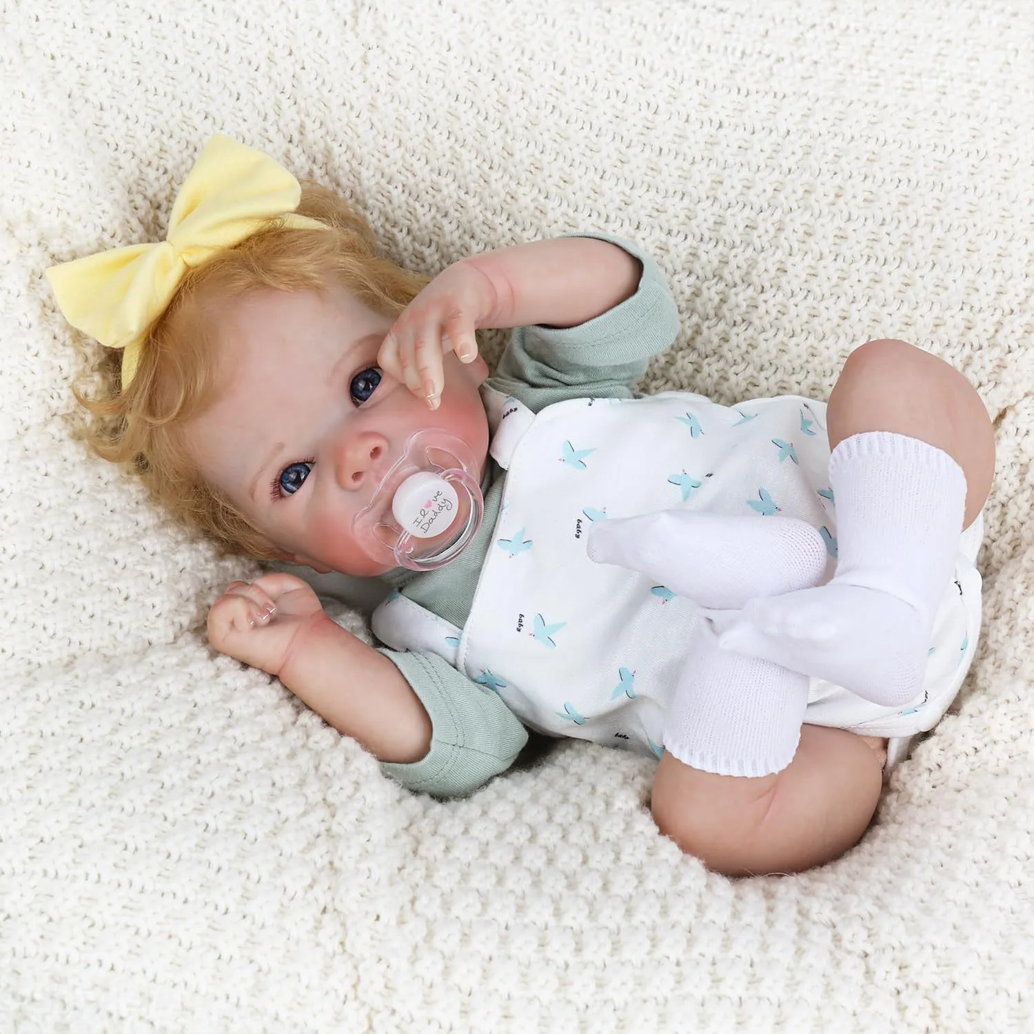 NPK 18inch Lifelike Reborn Baby Doll Bettie Soft Touch Cuddly Newborn with 3D Skin Hand Root Hair Multiple Layers Painting